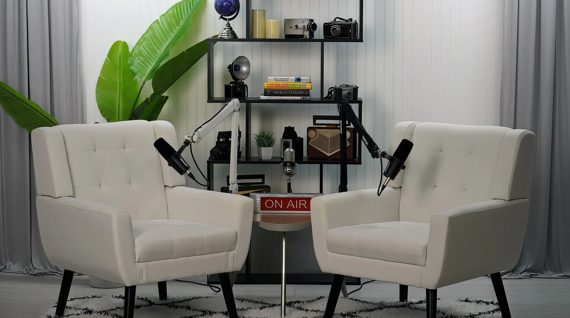 Podcast studio at Lloyd's Studio Boca Raton